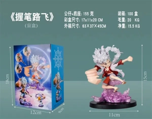 Luffy holding the pen