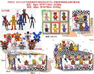 3.5" 2.5" Midnight Harem Figure 1 card 3 in a tin bag, 24 bags in 1 display box