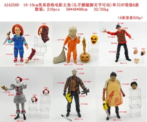 16-19CM American horror movie protagonist single (head, hand and foot joints movable) accessories OPP bag 6 types