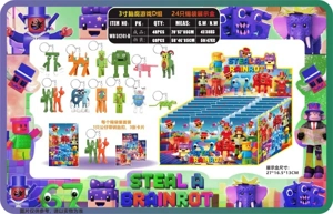 3-inch brain rot game group D