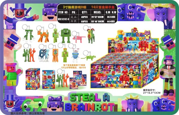 3-inch brain rot game group D