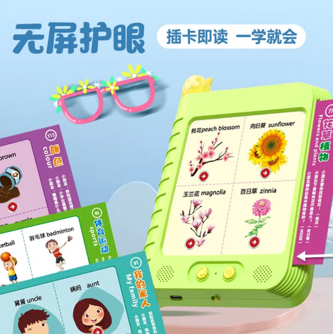 Smart Voice Learning English Early Education Insert Cards (Chinese)