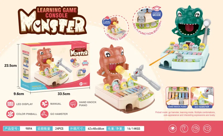 Dinosaur Style Cute Pet Monster Hitting Multifunctional Learning Machine