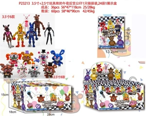 3.5" 2.5" Midnight Harem doll with teddy bears comes in 1 tin bag, 24 bags in a display box