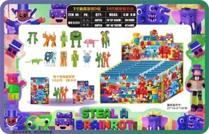 3-inch brain rot game group D