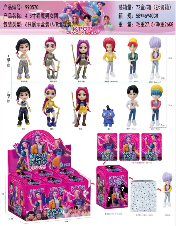 4 and a half inches of demon hunting male and female groups