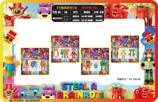 3 inch Brainrot Game C Group