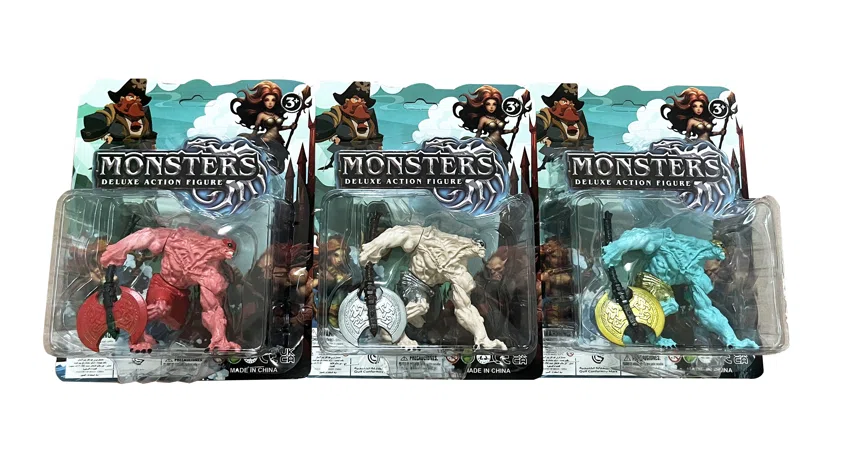 Pirate Monster Warrior Solid Soft Rubber Figurine