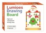 Large cartoon glowing drawing board night light - Christmas (three-color light)