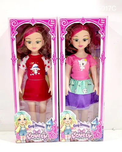 New 18-inch chubby child doll with big eyes, empty body with IC, multiple clothing colors, 2 mixed styles