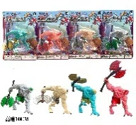 Solid Assembled Giant Axe Warrior, 4 Colors