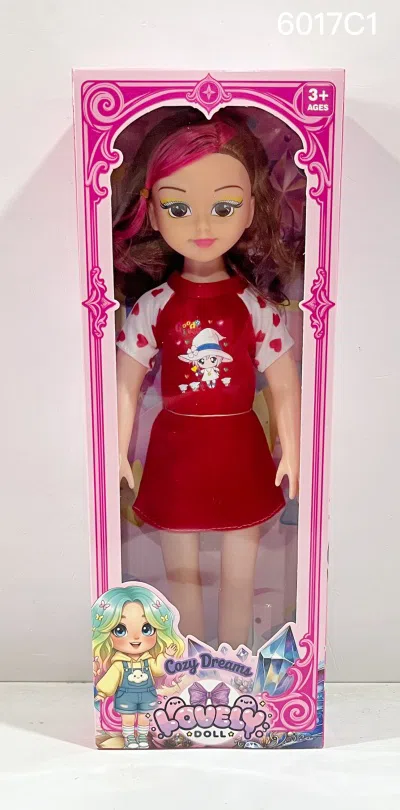 New 18-inch chubby child doll with big eyes, empty body with IC, multiple clothing colors, mixed styles