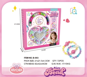 Peach Heart Beads (Simplified Version)