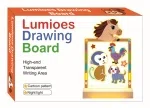Large cartoon glowing drawing board night light - Horse (three-color light)