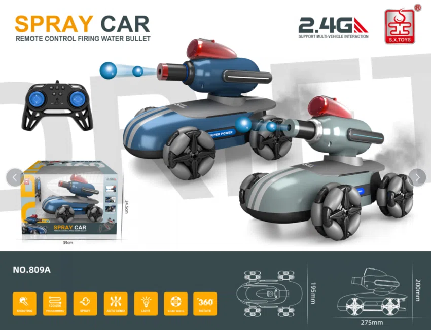 Remote Control Spraying Water Bullet Car 2.4G