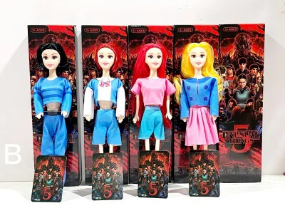 Latest hot-selling \'Stranger Things 5\' doll 11-inch Barbie full-body, multiple mixed versions with cards