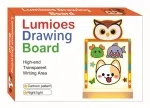 Large cartoon glowing drawing board night light - Owl (three-color light)