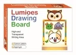 Large cartoon glowing drawing board night light - Owl (three-color light)