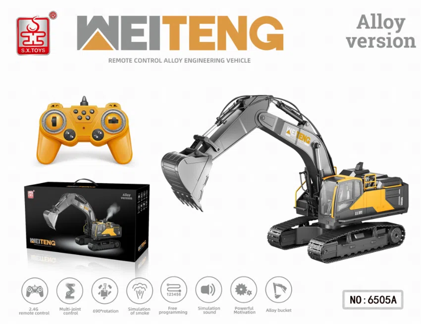 1:18 Alloy Excavator 18-Channel with Spray Function