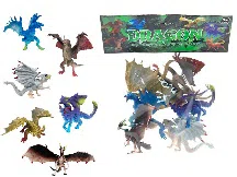 Solid Soft Rubber Monster Flying Dragon (6PCS)