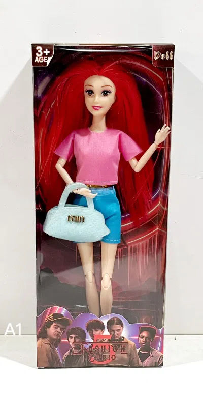 The latest hit 'Stranger Things 5' 11-inch Barbie solid thigh 11-joint band music lighting accessories