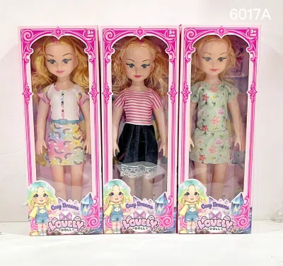 New 18-inch chubby child doll with big eyes, empty body with IC, multiple clothing colors, 3 mixed styles