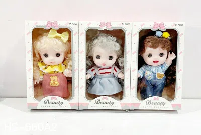 New trendy toys and explosive Melody cute baby 6-inch rubber doll 3 mixed