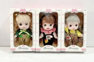 New trendy toys and explosive Melody cute baby 6-inch rubber doll 3 mixed