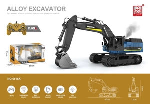 Remote Control Alloy Spray Excavator 12-Channel