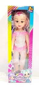 New 14-inch fat boy doll big-eyed girl empty body with IC clothing multi-color mix