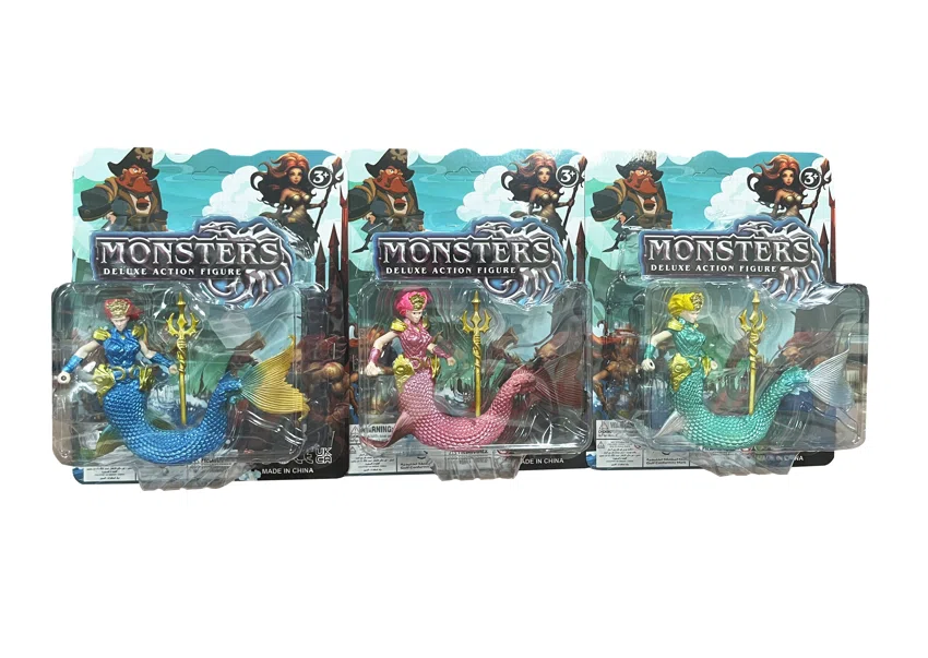 Pirate Fish Monster Solid Soft Rubber Figurine