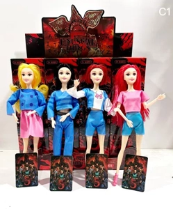 The latest hit "Stranger Things 5" 11-inch Barbie solid thigh 9-joint variety mixed card 16pcs display box