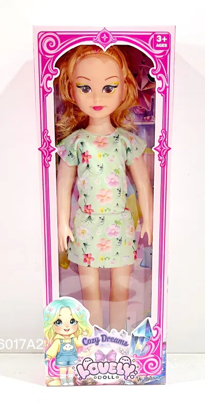 New 18-inch chubby child doll with big eyes, empty body with IC, multiple clothing colors, mixed styles