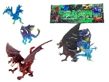 Red Quadrupedal Flying Dragon (3PCS)