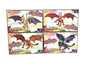 Graffiti soft glue Jurassic pterosaur painting set 4 mixed sets