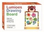 Large cartoon glowing drawing board night light - Strawberry Bear (three-color light)