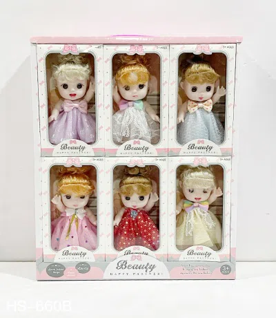 New trendy play explosive Melody cute baby 6-inch rubber doll mix