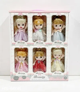 New trendy play explosive Melody cute baby 6-inch rubber doll mix