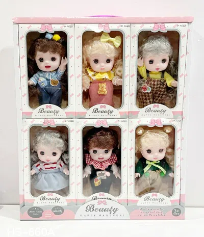 New trendy play explosive Melody cute baby 6-inch rubber doll mix