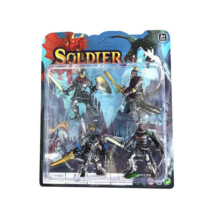 Knight Set Solid Assembled Soldiers
