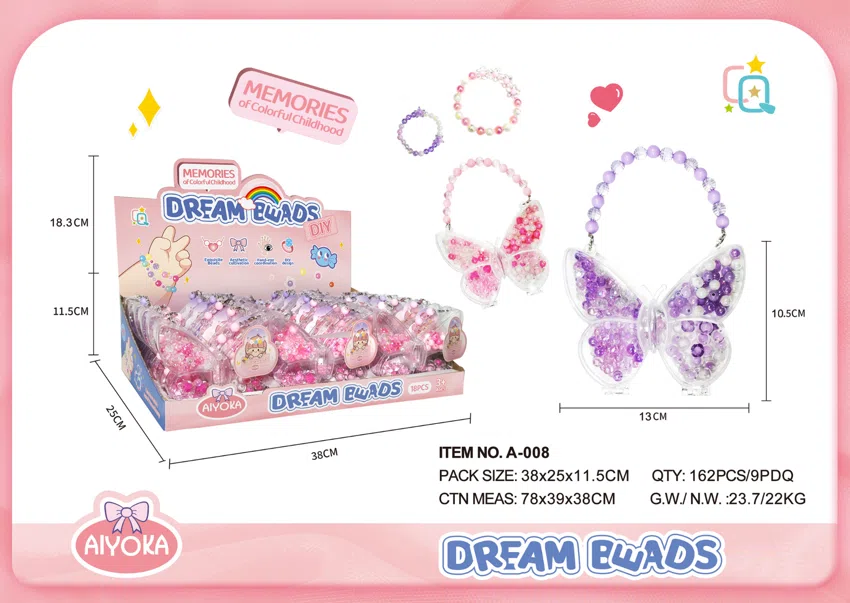 Heart-Shaped Peach Beads