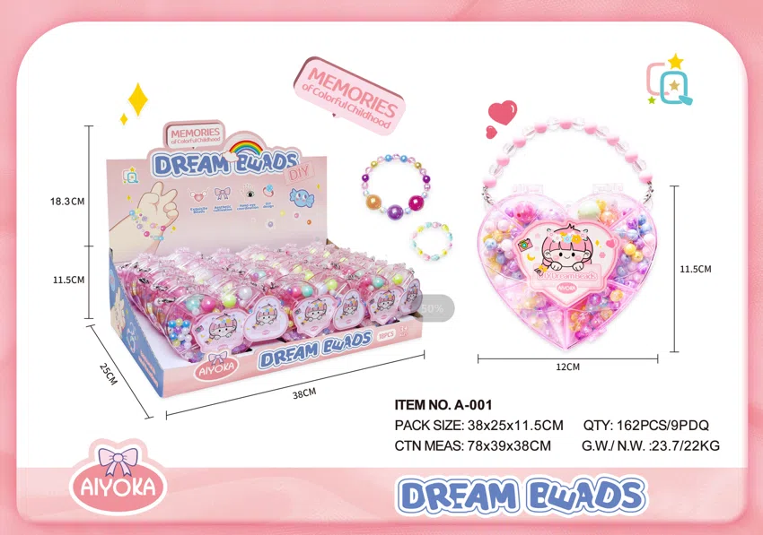 Heart-Shaped Peach Beads