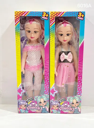 New 14-inch chubby child doll with big eyes, empty body with IC, multiple clothing colors, 2 mixed styles