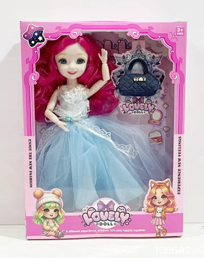 New 12-inch Smiling Face Leaf Loli Doll, Real Body, 12 Joints, With Accessories, Multi-color Clothing