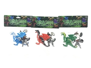 Assembled Flying Dragon and 2 Soldiers