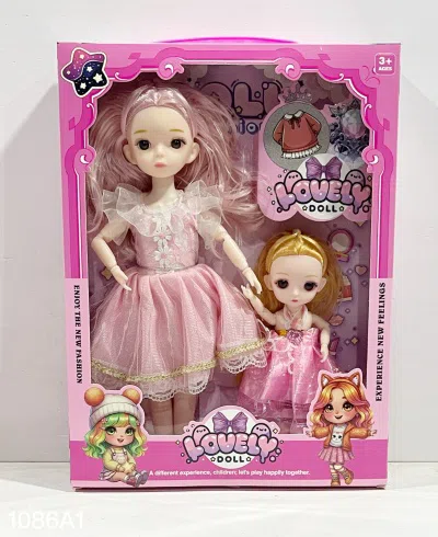 New 12-inch leaf Loli doll with real body, 12 joints, parent-child style, multiple clothing colors