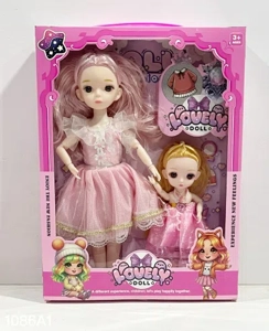 New 12-inch leaf Loli doll with real body, 12 joints, parent-child style, multiple clothing colors