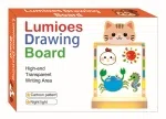 Large cartoon glowing drawing board night light - Kitten (three-color light)