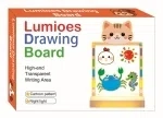 Large cartoon glowing drawing board night light - Kitten (three-color light)