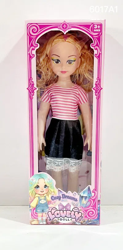 New 18-inch chubby child doll with big eyes, empty body with IC, multiple clothing colors, mixed styles